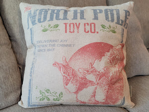 Vintage North Pole Pillowcase